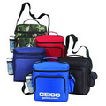 Deluxe Insulated Picnic Cooler w/ Front Zip Pocket & Side Pocket
